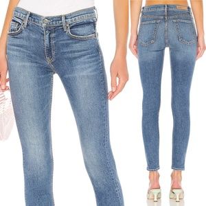 GRLFRND Blue Mid Rise Candice Skinny Jeans 23